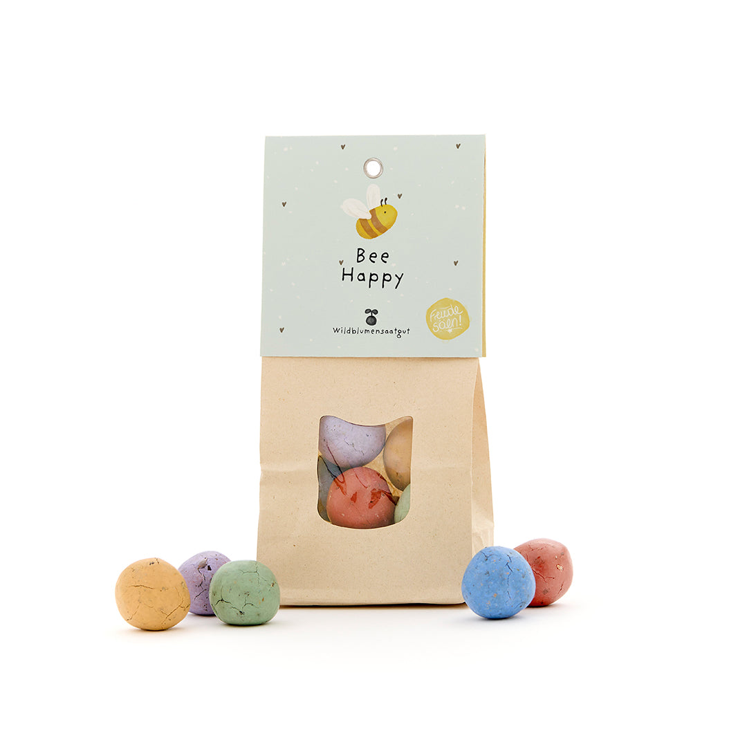 Bee Happy - Bunte Blumenmurmeln