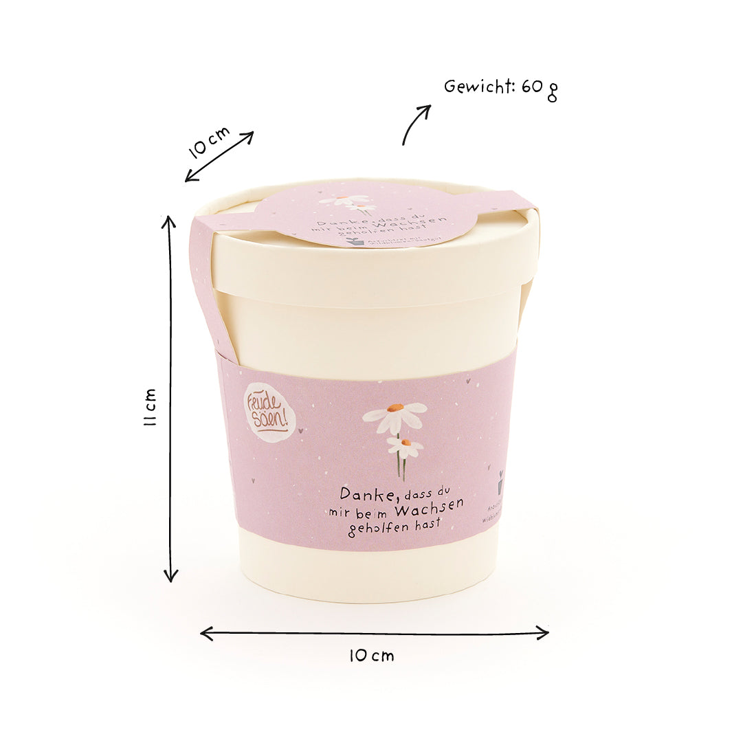 Danke, dass du mir beim Wachsen geholfen hast - Becher