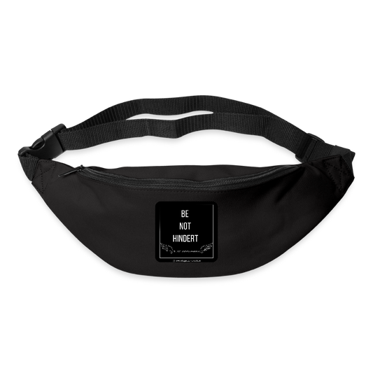 Gürteltasche "BE NOT HINDERT" - FLÜGELsichtbarmacher - Schwarz