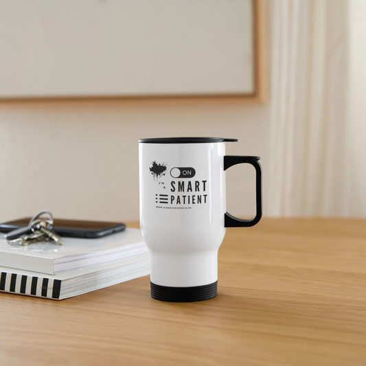 Thermobecher "I'm a smart patient" -Trendy - Weiß