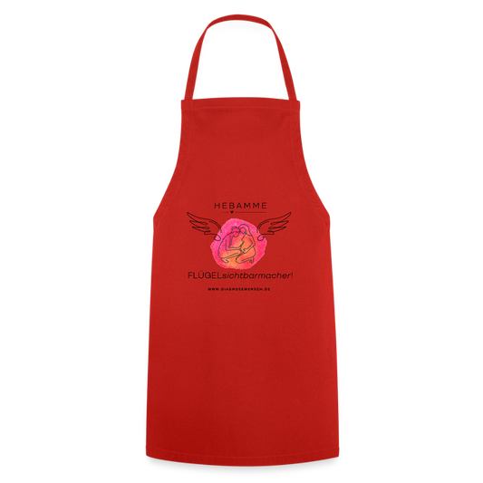 Kochschürze "Hebamme" - Best Buddy - Rot