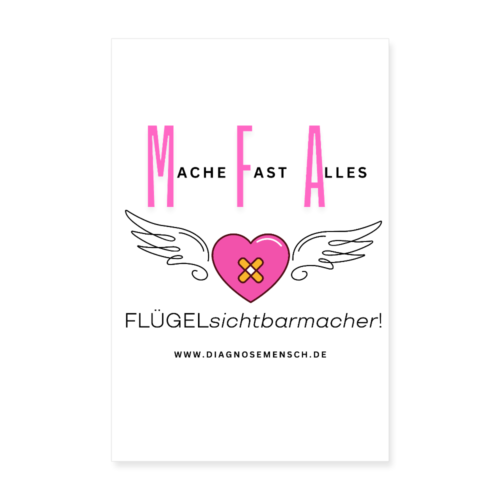 Poster 20x30 cm - Weiß