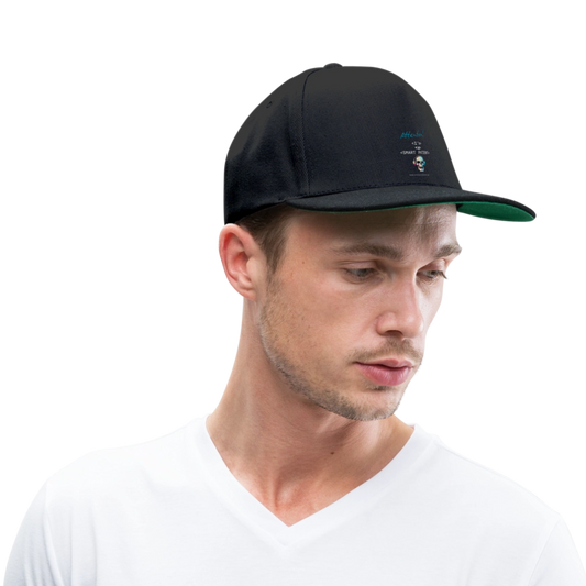 Snapback Cap "I'm a smart patient" - Bad Boy - Schwarz/Schwarz