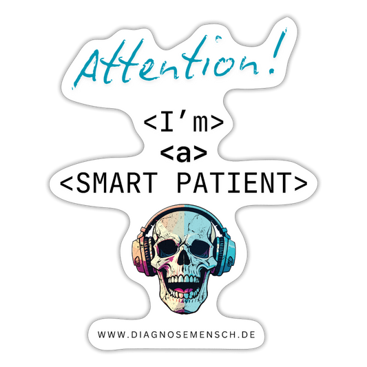 Sticker "I'm a smart patient" - Bad Boy - Mattweiß