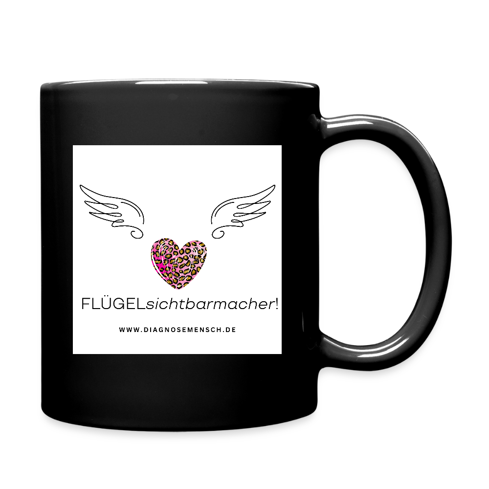 Tasse Black "Flügel" - Best Buddy - Schwarz