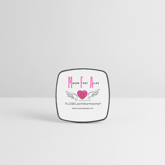 Viereckiger Kühlschrankmagnet "MFA" - Best Buddy - Weiß