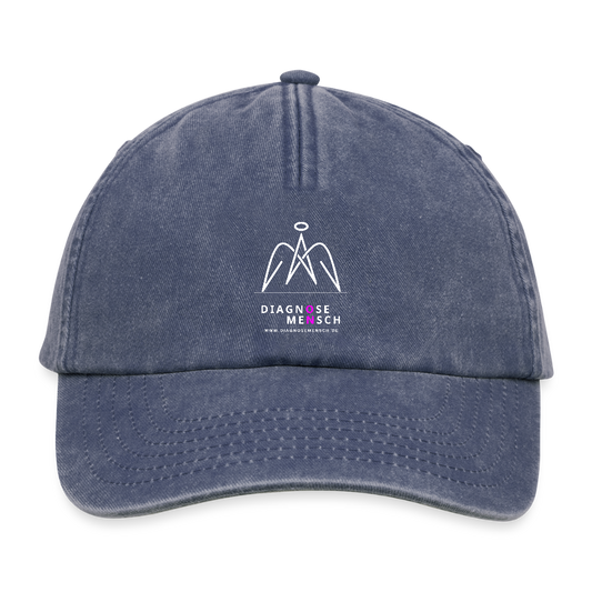 Relaxed Vintage Cap "Diagnose Mensch - ON" - Vintage Denim