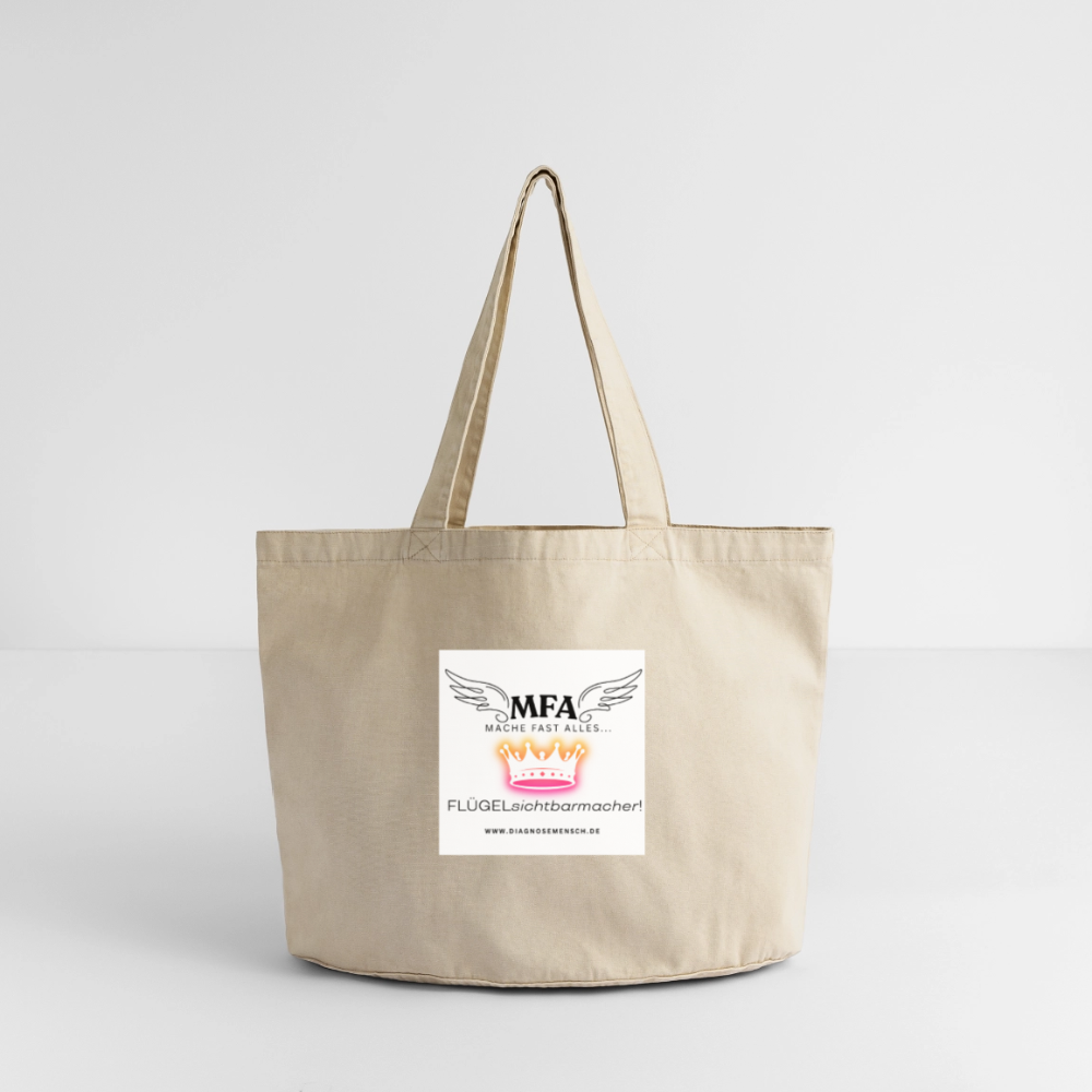 Vintage-Washed Shopper - Vintage Sand