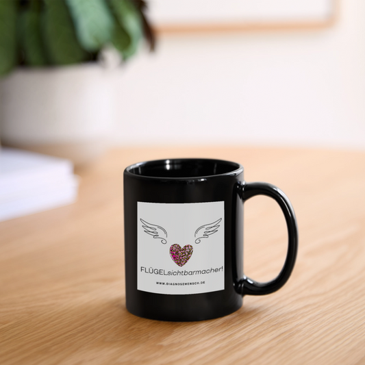 Tasse Black "Flügel" - Best Buddy - Schwarz