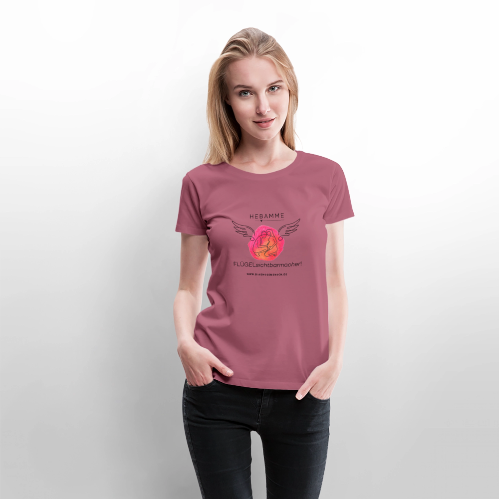 Frauen Premium T-Shirt "Hebamme" - Best Buddy - Mauve