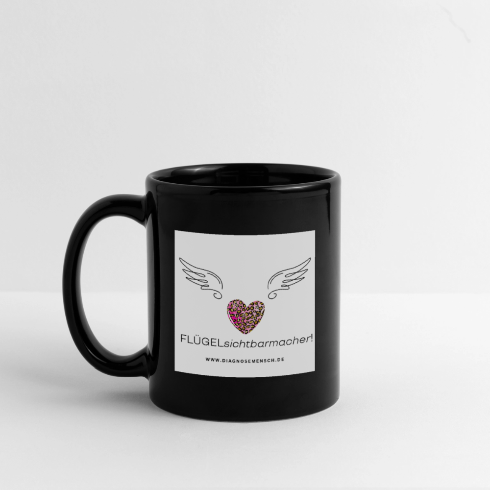Tasse Black "Flügel" - Best Buddy - Schwarz