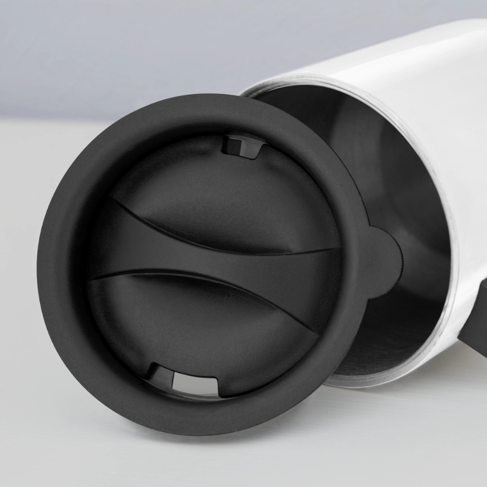 Thermobecher mit Tragegriff "Flügel Mom" - Best Buddy - Weiß