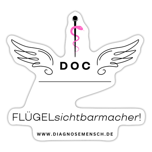 Sticker "Flügel Doc" - Best Buddy - Mattweiß