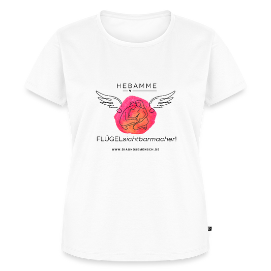 Frauen Premium T-Shirt "Hebamme" - Best Buddy - Weiß