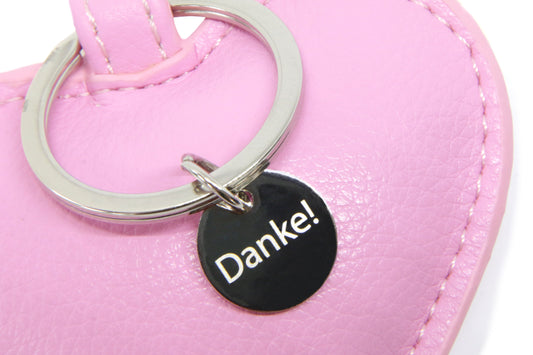 Thankgoods Herz Schlüsselanhänger DANKE rosé als Geschenkidee für eine liebe Person