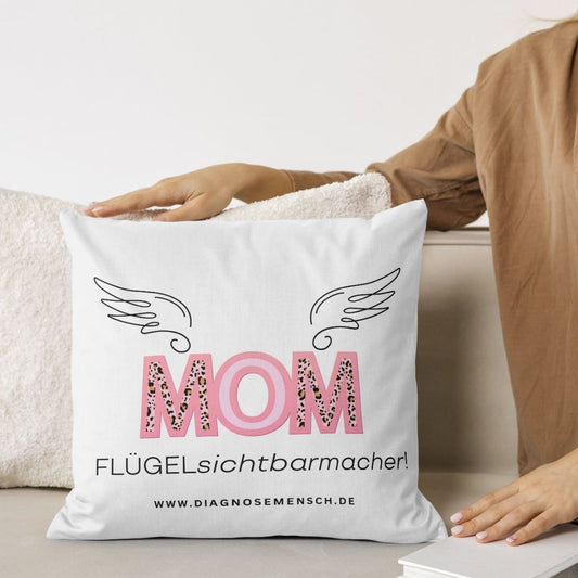 Kissenbezug 40 x 40 cm "Flügel Mom"
