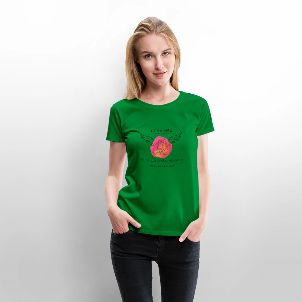 Frauen Premium T-Shirt "Hebamme" - Best Buddy - Grün