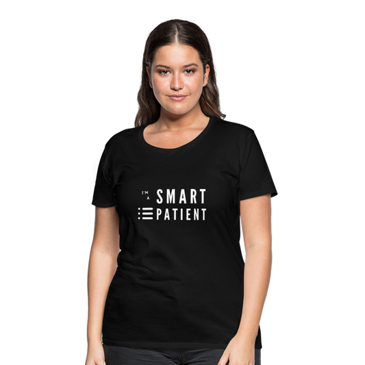 Premium T-Shirt "I'm a smart patient" - Trendy - Schwarz
