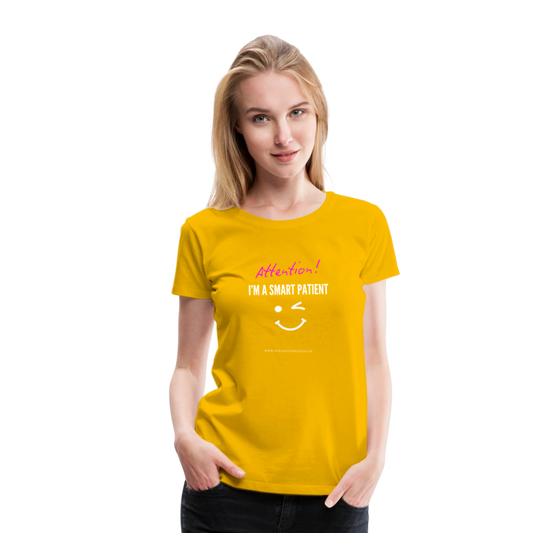 Premium T-Shirt "I'm a smart patient" - Funny - Sonnengelb