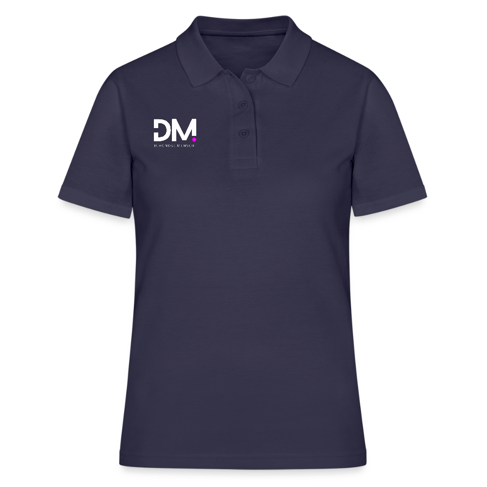 Frauen Polo Shirt "Im a smart patient" - Bad Girl - Navy