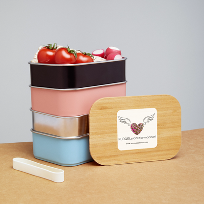 Lunch Box "FLÜGELsichtbarmacher" - Best Buddy - Silber