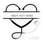 Sticker "Arzt mit Herz" - Best Buddy - Transparent glänzend