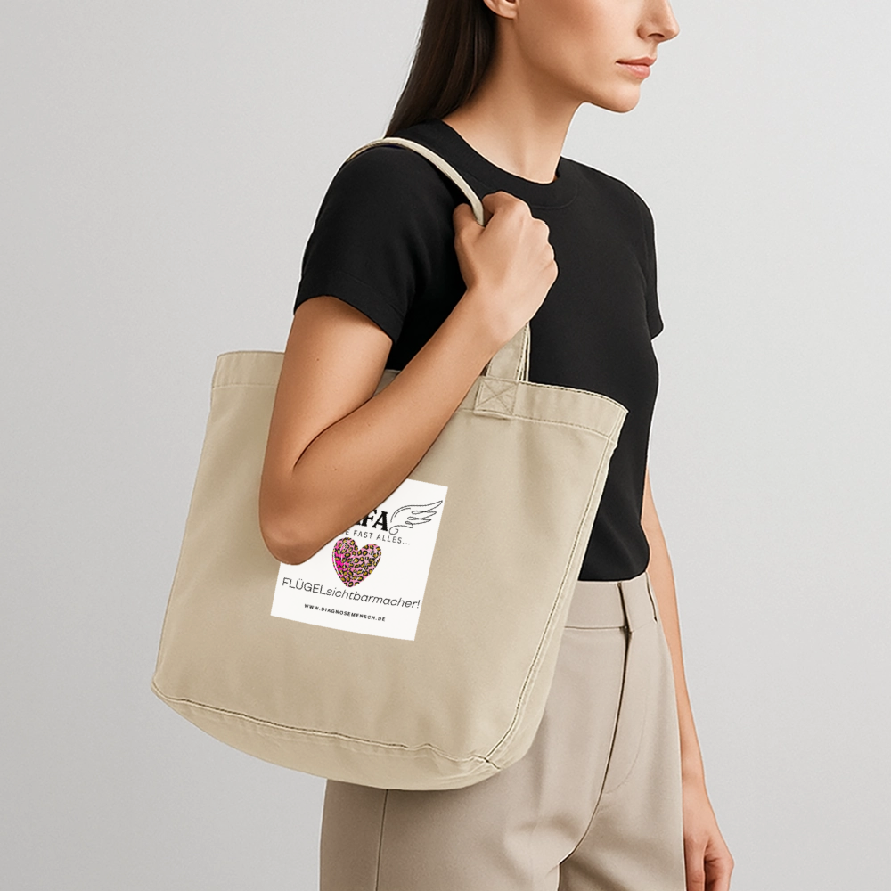 Vintage-Washed Shopper - Vintage Sand 