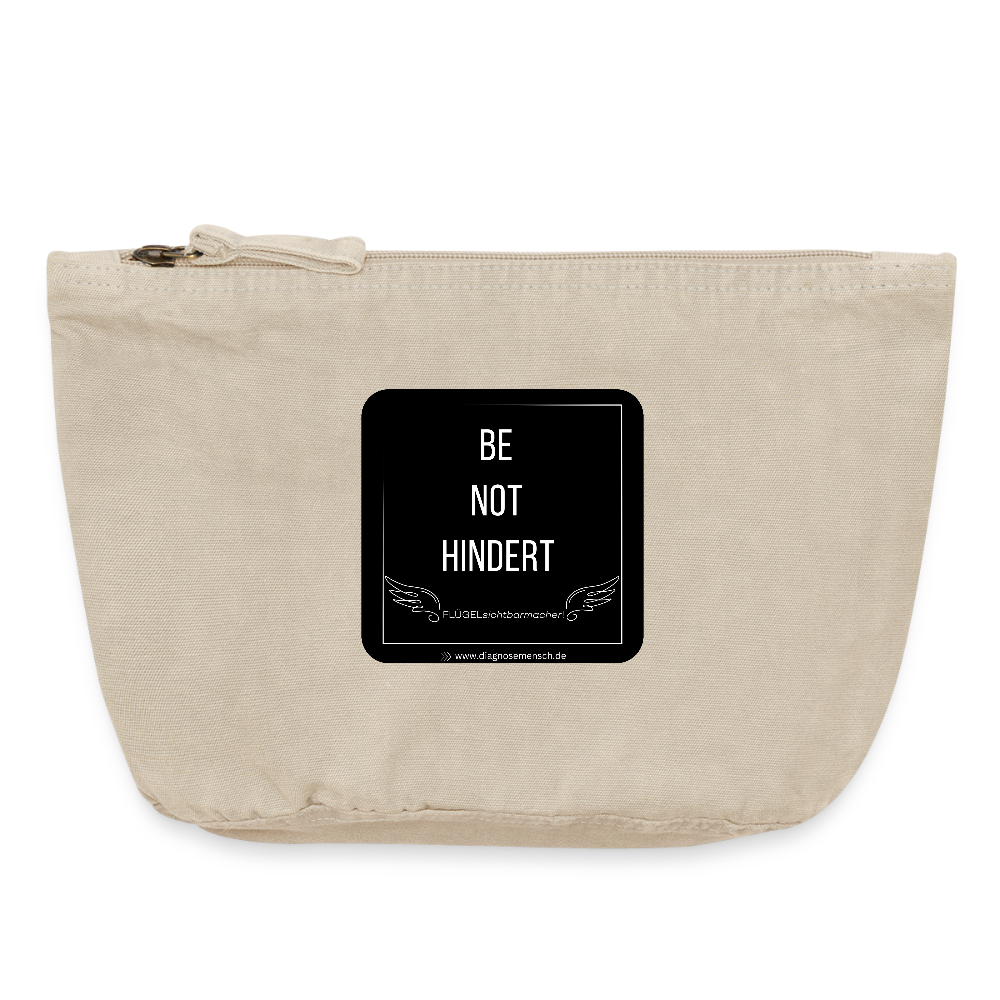 VINTAGE Täschchen "BE NOT HINDERT" - FLÜGELsichtbarmacher - Vintage Sand 