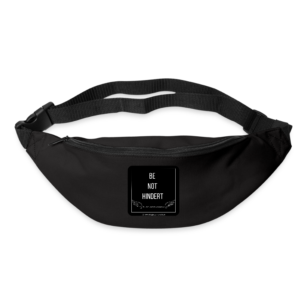 Gürteltasche "BE NOT HINDERT" - FLÜGELsichtbarmacher - Schwarz