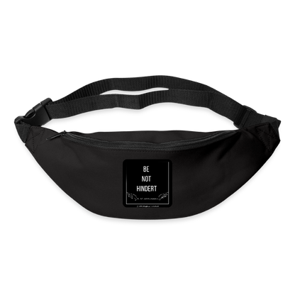 Gürteltasche "BE NOT HINDERT" - FLÜGELsichtbarmacher - Schwarz
