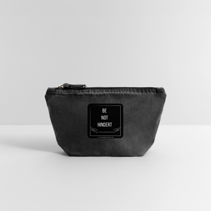 VINTAGE Täschchen "BE NOT HINDERT" - FLÜGELsichtbarmacher - Vintage Schwarz