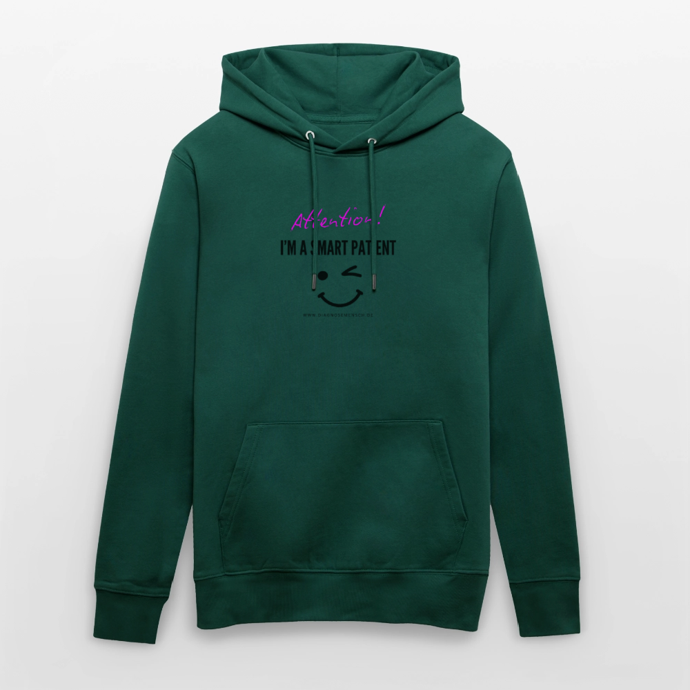 Bio-Hoodie CRUISER  "I'm a smart patient" - Funny - Forest