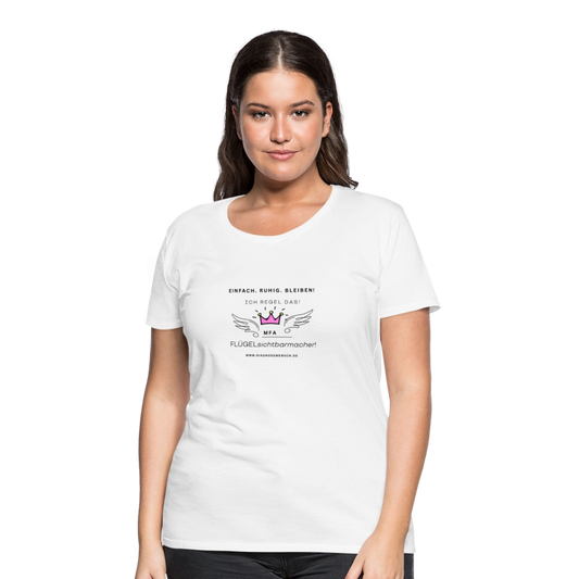 Frauen Premium T-Shirt "MFA" - Best Buddy - Weiß