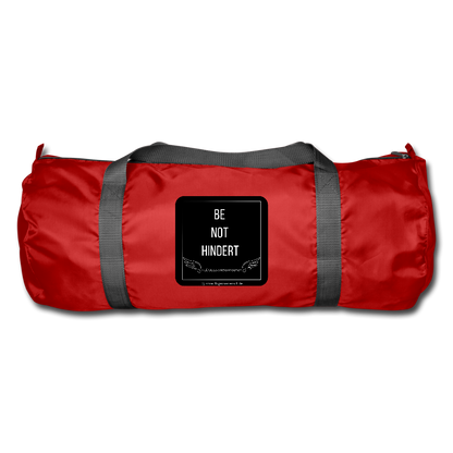 Sporttasche "BE NOT HINDERT" - FLÜGELsichtbarmacher - Rot