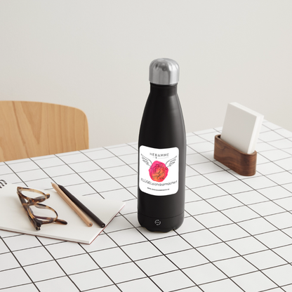 Thermosflasche 500 ml "Hebamme" - FLÜGELsichtbarmacher - Schwarz