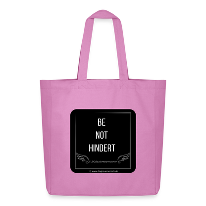 Midweight recycelter Stoffbeutel "BE NOT HINDERT - FLÜGELsichtbarmacher - Pink