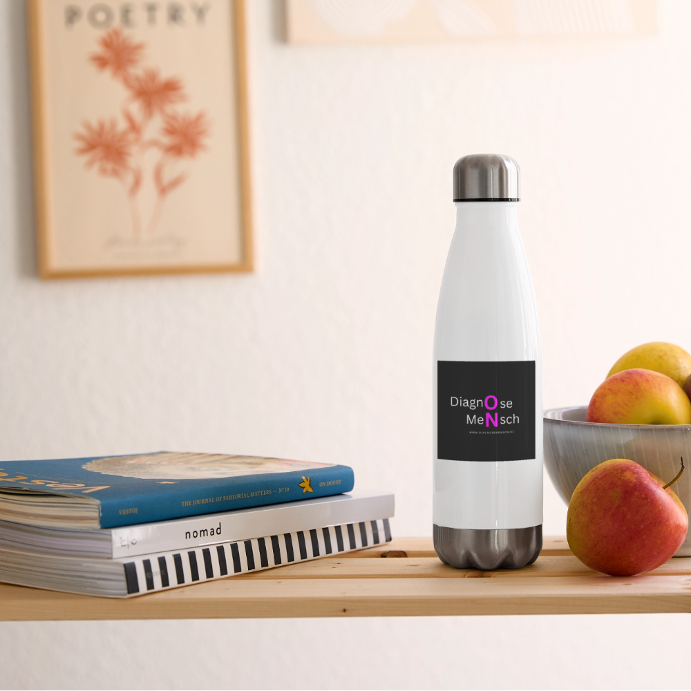 Isolierflasche "Diagnose Mensch" - Weiß