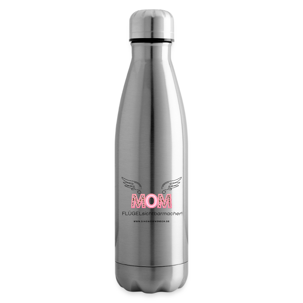 Isolierflasche "Flügel Mom" - Best Buddy - Lightsilver