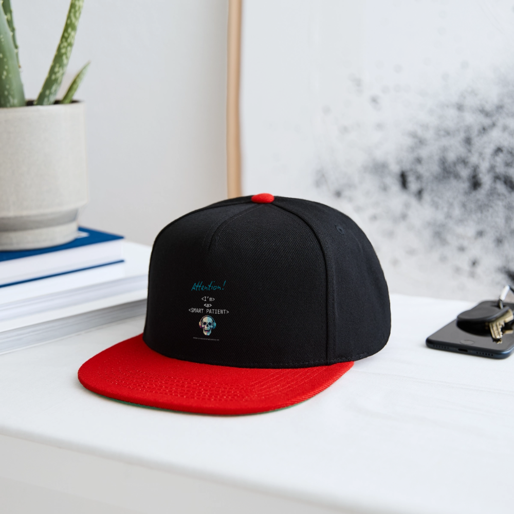 Snapback Cap "I'm a smart patient" - Bad Boy - Schwarz/Rot