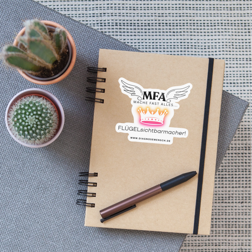 Sticker "MFA Crown" - Best Buddy - Weiß glänzend