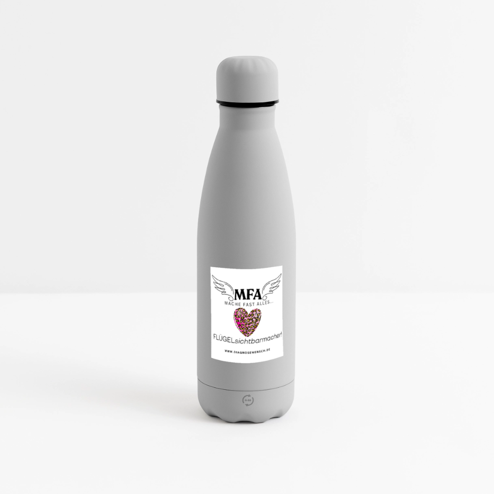 SOFT TOUCH Thermosflasche 500 ml "MFA LEO" - Best Buddy - Grau