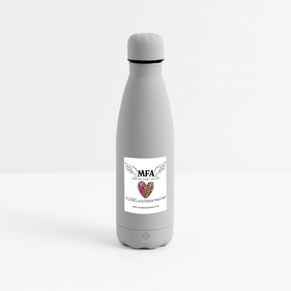 SOFT TOUCH Thermosflasche 500 ml "MFA LEO" - Best Buddy - Grau