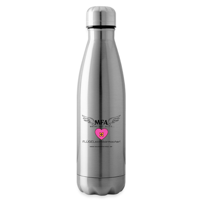 Isolierflasche "MFA HerzPflaster" - Best Buddy - Lightsilver