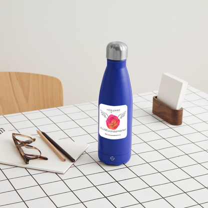 Thermosflasche 500 ml "Hebamme" - FLÜGELsichtbarmacher - Dunkelblau 