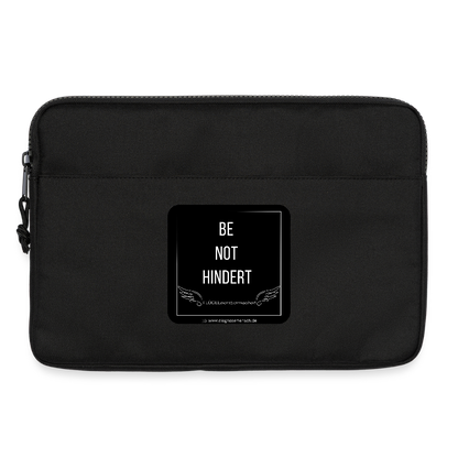 Laptoptasche 13" "BE NOT HINDERT" - FLÜGELsichtbarmacher - Schwarz