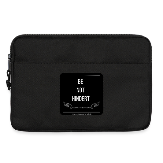 Laptoptasche 13" "BE NOT HINDERT" - FLÜGELsichtbarmacher - Schwarz
