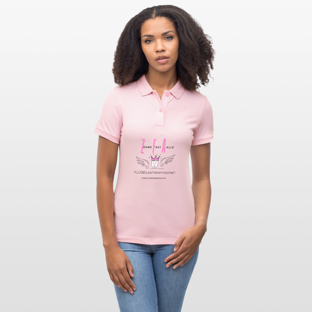 Frauen Bio-Poloshirt "ZFA" - Best Buddy - Hellrosa