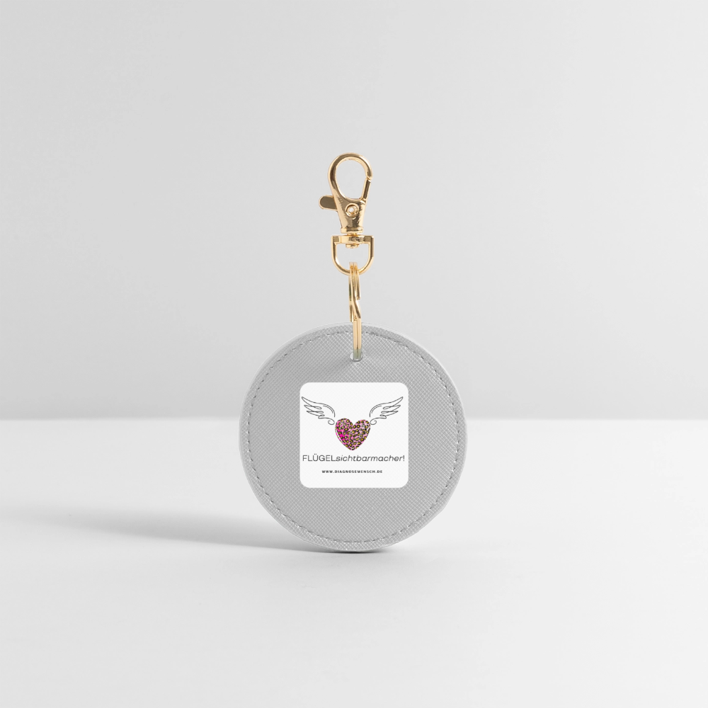 BOUTIQUE Schlüsselanhänger "FLÜGELsichtbarmacher" - Best Buddy - Grau