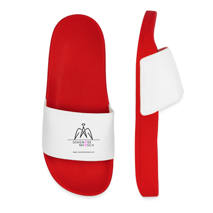 Frauen Badelatschen "Diagnose Mensch" - ON - Rot
