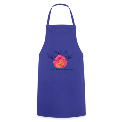Kochschürze "Hebamme" - Best Buddy - Royalblau
